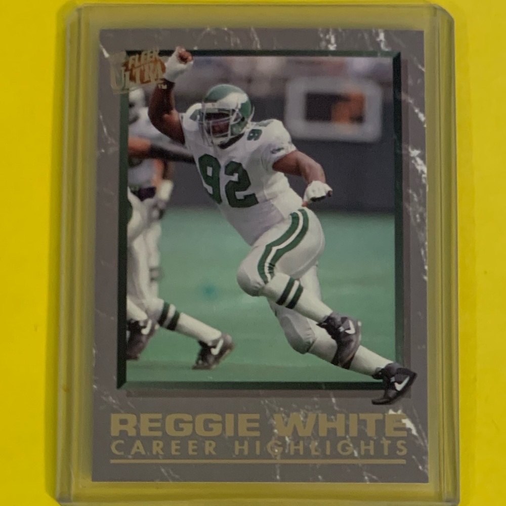 Reggie White #7 of 10 [Career Highlights] 1992 Fleer Ultra Football Trading Card